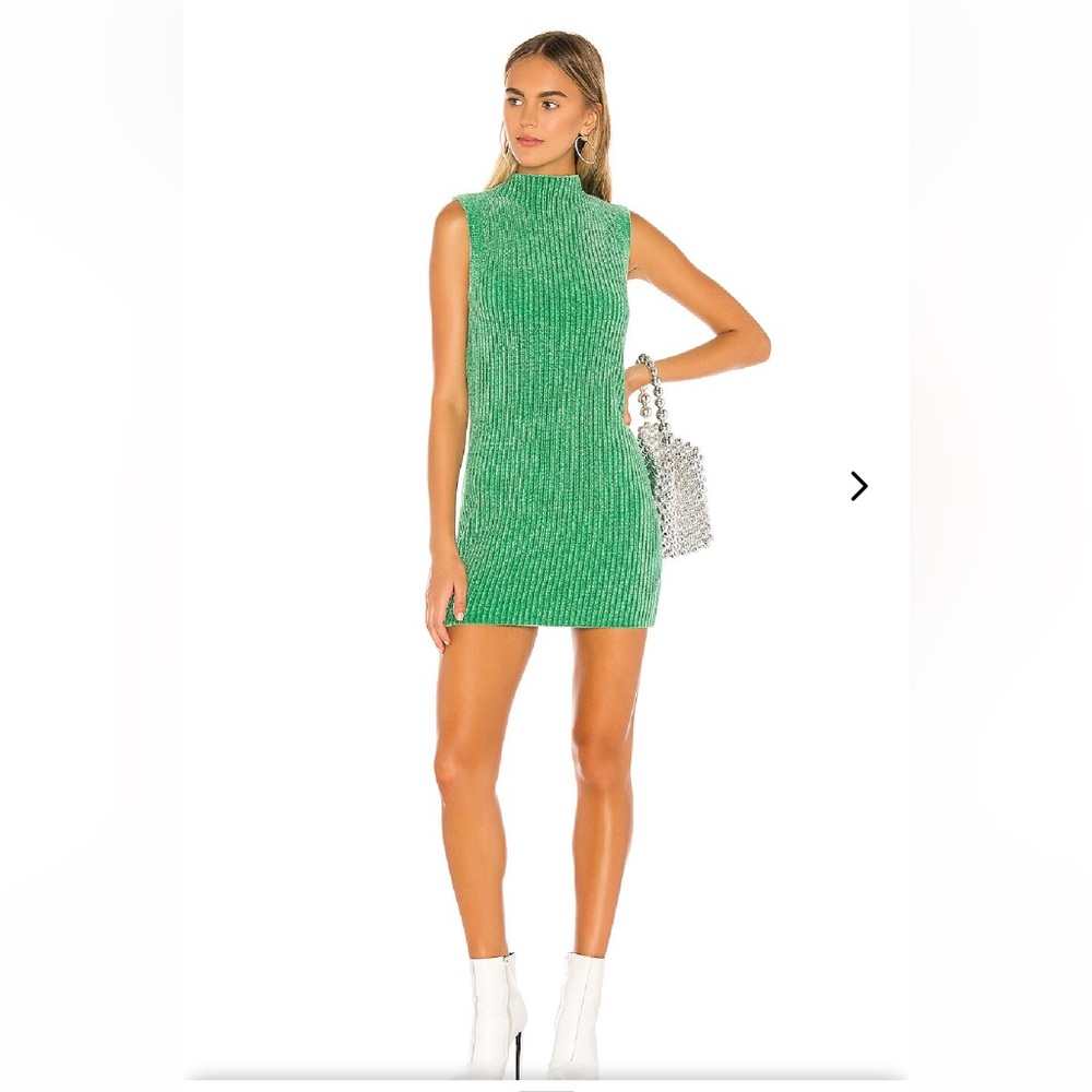 Lovers + Friends Alana Sweater Dress Size Small, Clover Green
